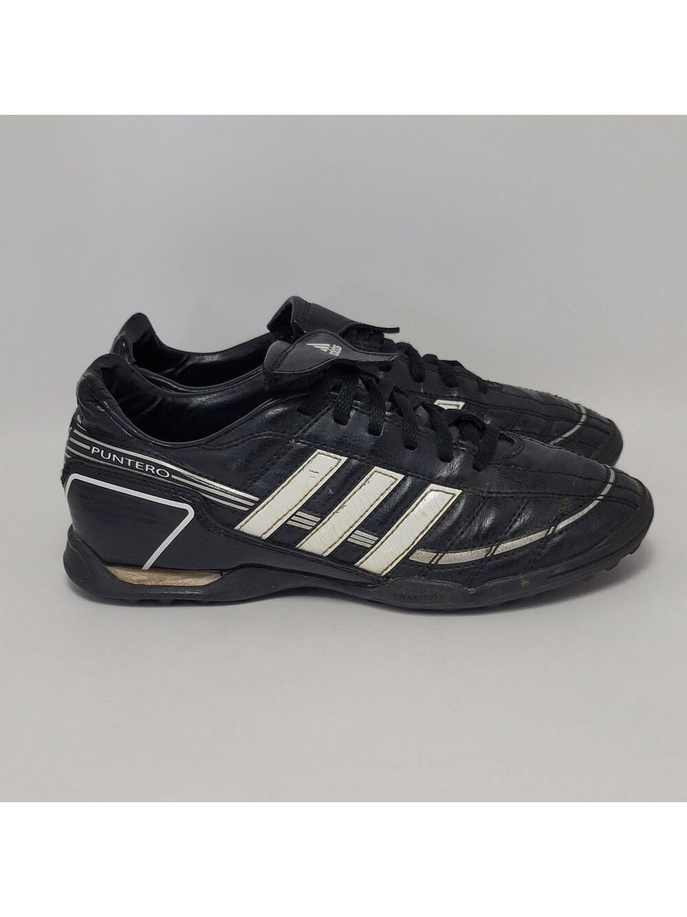 Kids Adidas Puntero Boys Turf Soccer Football Sneakers Shoes Black White Size 4
